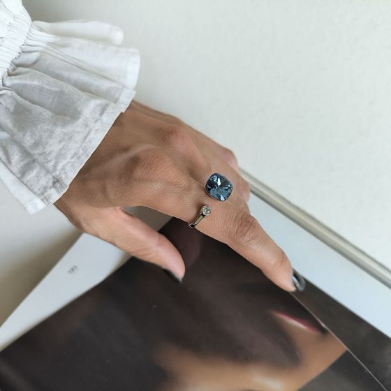 Silver Ring with Fianites