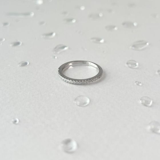 Silver Ring with Fianites