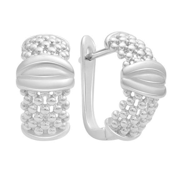 Срібні сережки без каменів