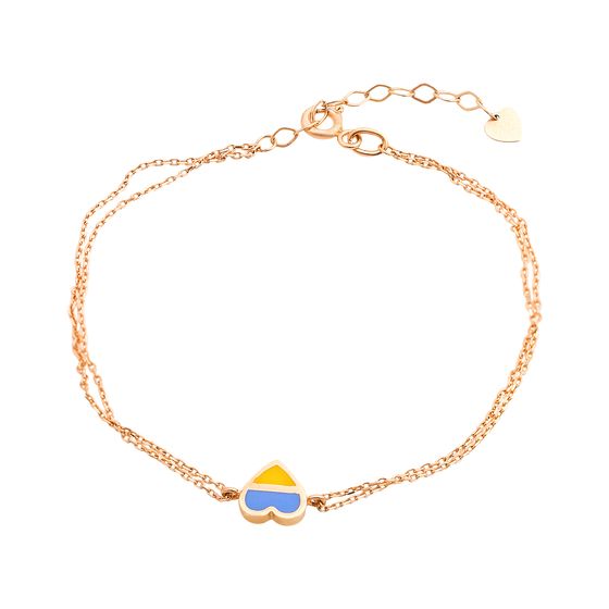 Золотой браслет с емаллю