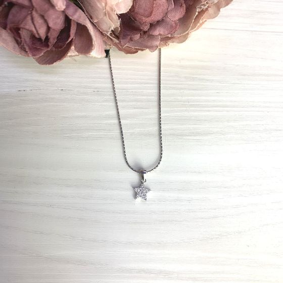 Срібна підвіска з фіанітами