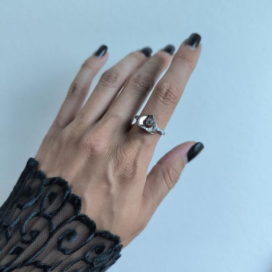 Silver Ring with Fianites