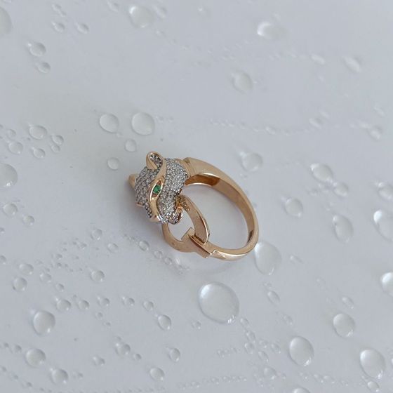 Золотое кольцо с фианитами 0.4ct