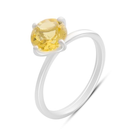 Срібна каблучка з цитрином nano 1.498ct