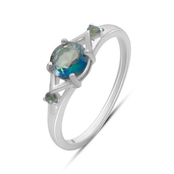 Срібна каблучка з містик топазом 0.642ct