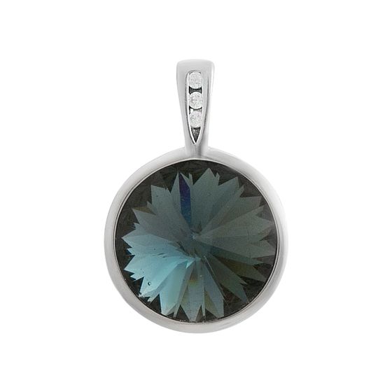 Серебряная подвеска с фианитами