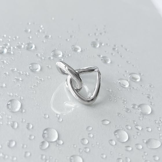 Silver ring without stones