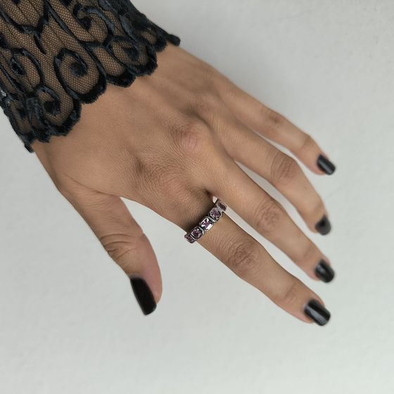 Silver Ring with Fianites