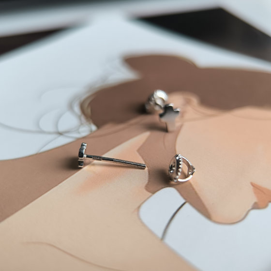 Срібні сережки без каменів