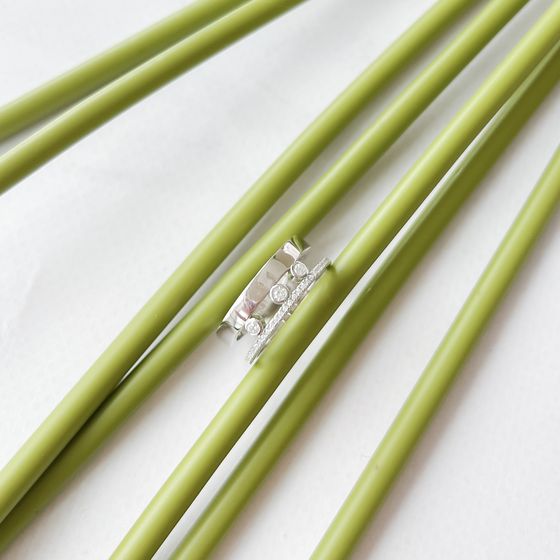 Silver Ring with Fianites