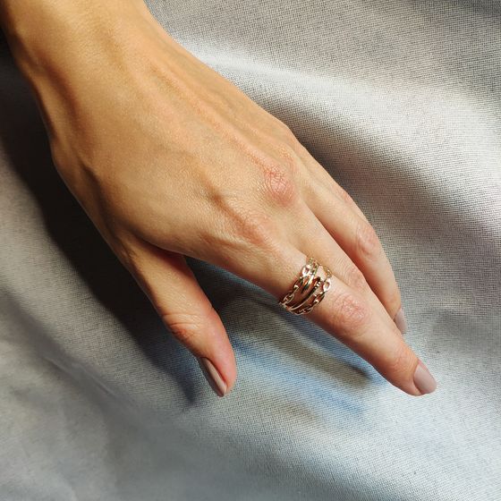 A gold ring without stones