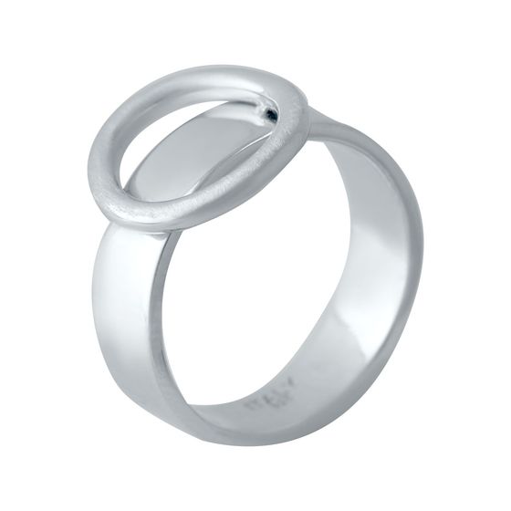 Silver ring without stones