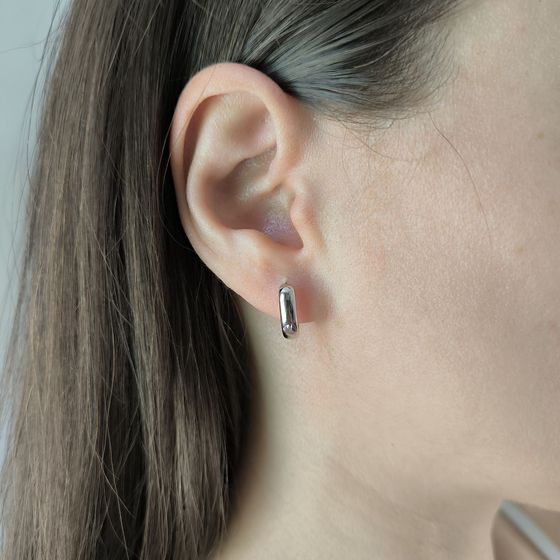 Срібні сережки без каменів