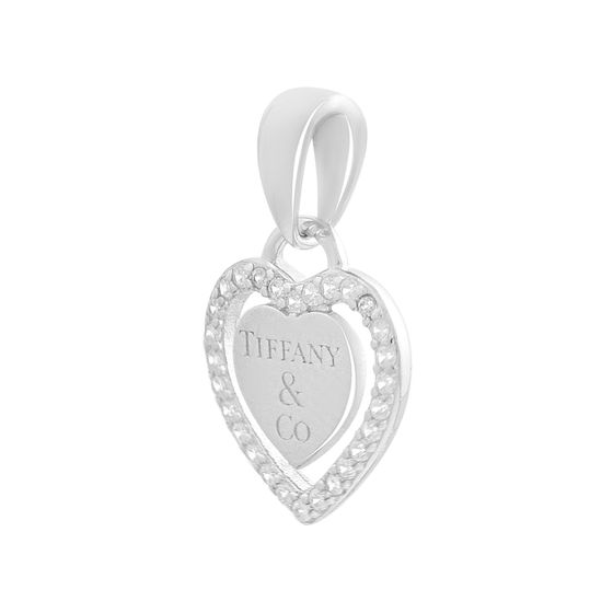 Срібна підвіска з фіанітами