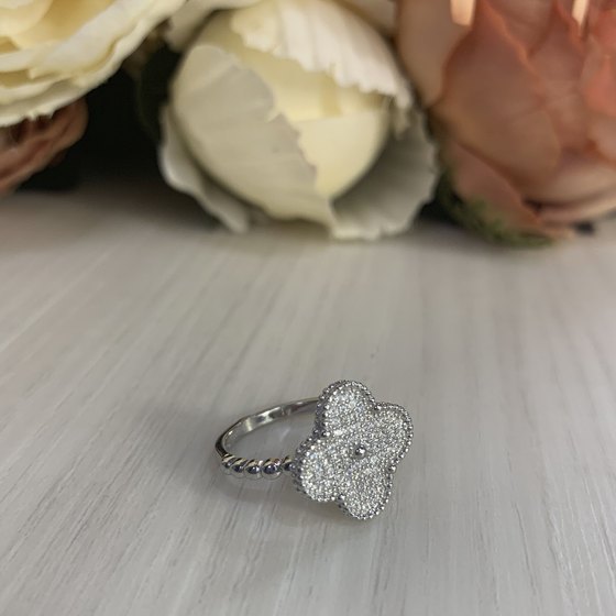 Silver Ring with Fianites