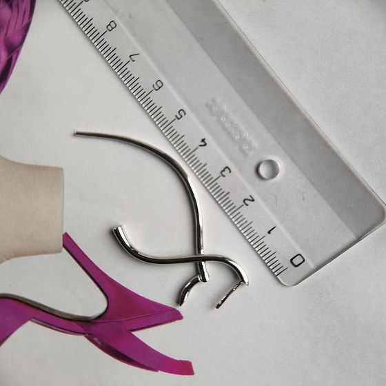 Silver earrings without stones