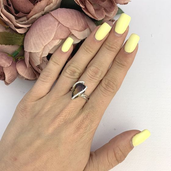 Срібна каблучка з аметрином nano 3.845ct