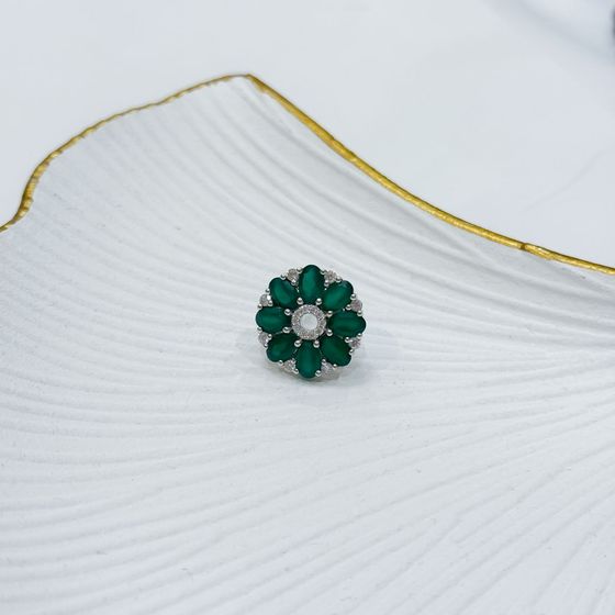 Серебряная брошка с агатом 4.06ct