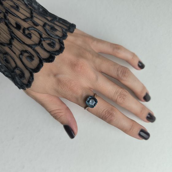 Silver Ring with Fianites