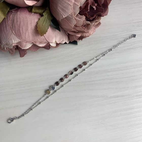 Silver bracelet without stones