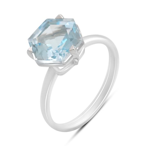Серебряное кольцо с топазом 5.163ct