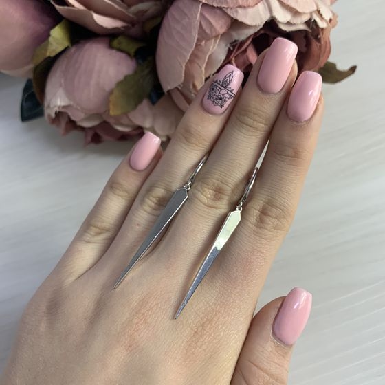 Срібні сережки без каменів