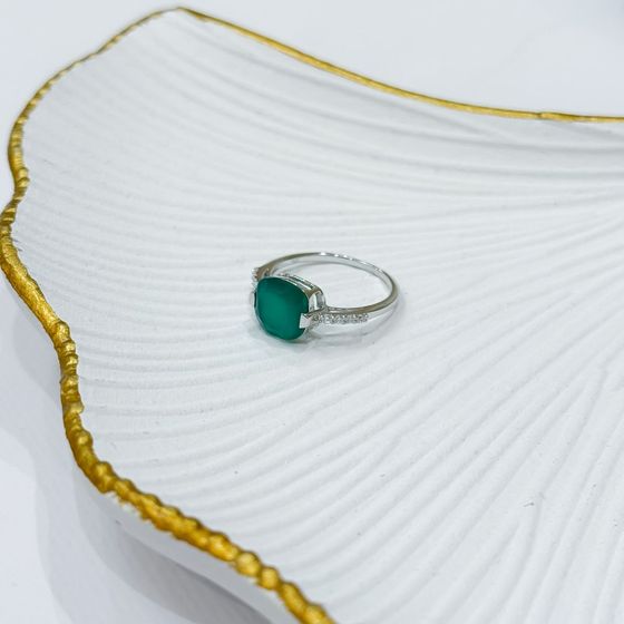 Срібна каблучка з агатом 2,965 карата