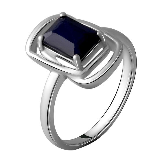 Серебряное кольцо с сапфиром 2.025ct