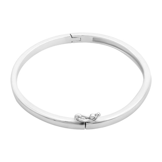 Silver bracelet without stones