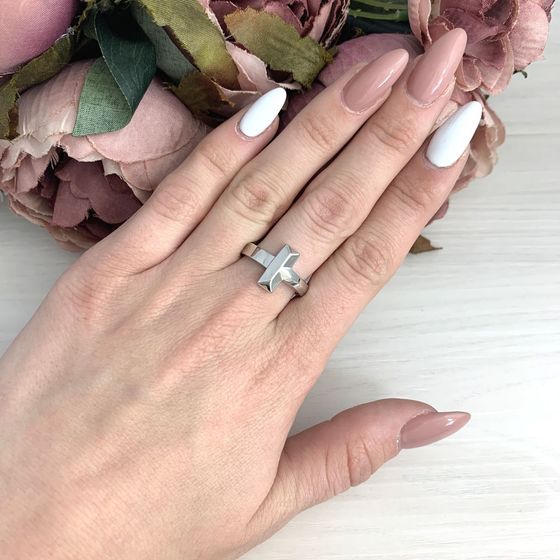 Silver ring without stones