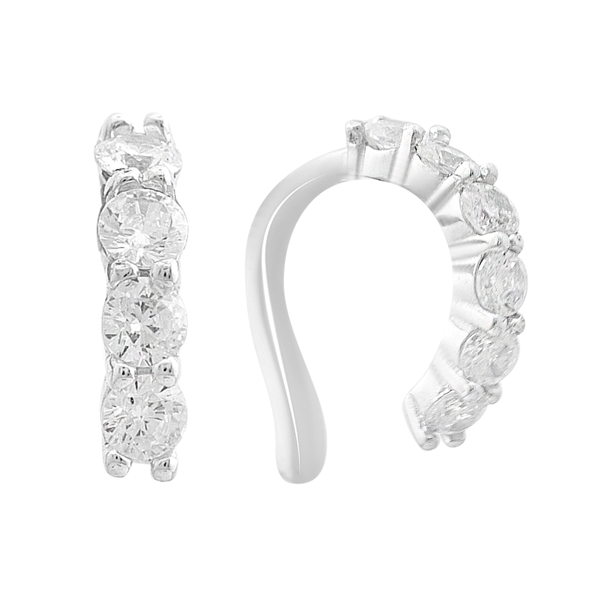 Срібні сережки з фіанітами