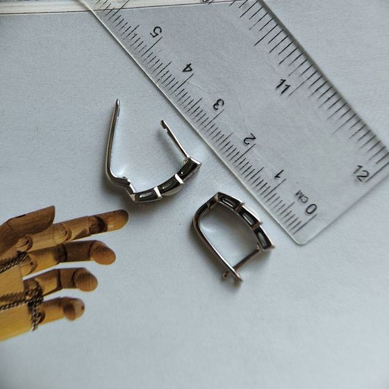 Срібні сережки з перламутром