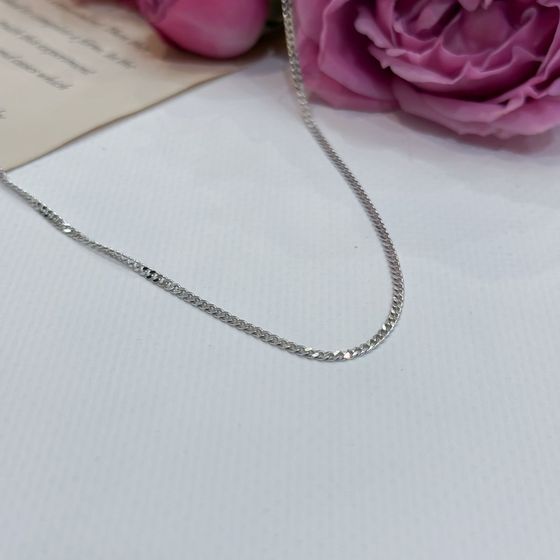 Срібний ланцюжок без каменів