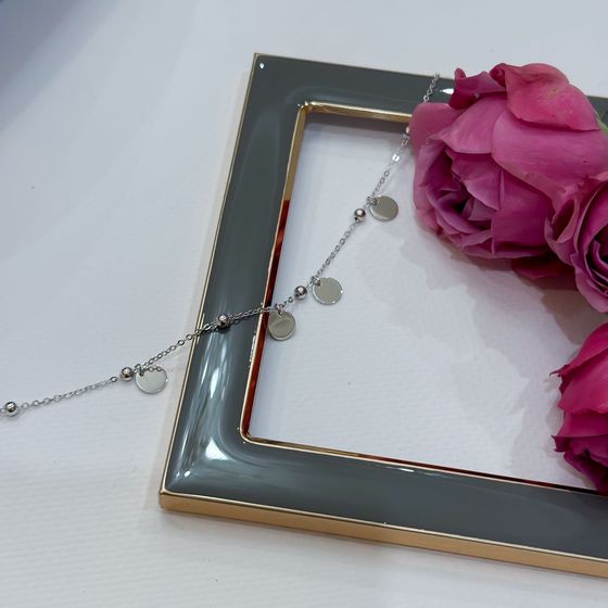 Silver bracelet without stones