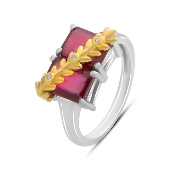 Срібна каблучка з рубіном 4.188ct