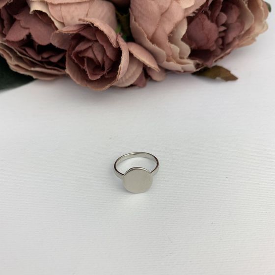 Silver ring without stones