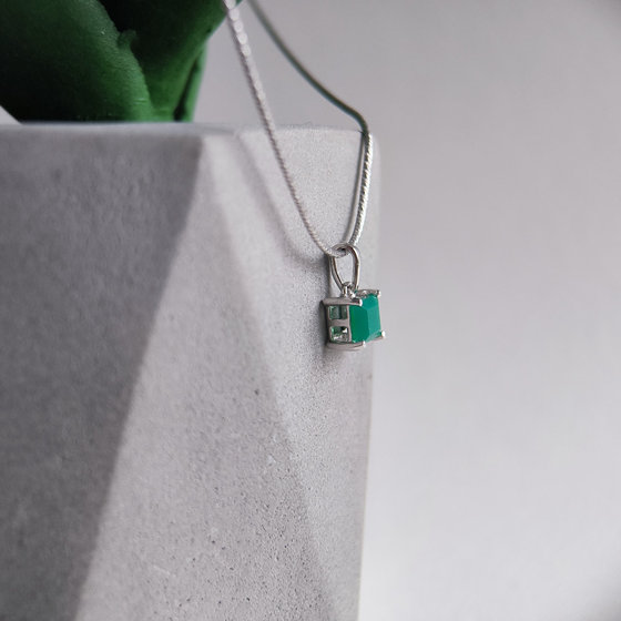 Срібна підвіска з агатом 0.617ct