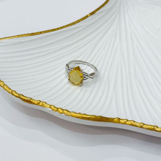 Срібна каблучка з цитрином nano 3.05ct