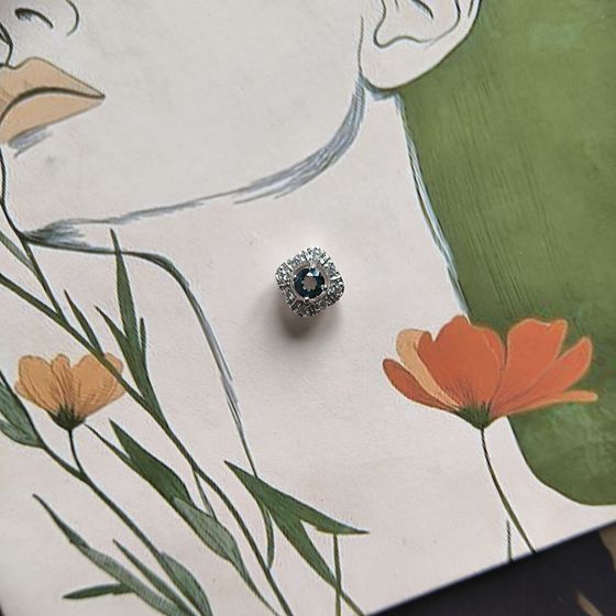 Срібна підвіска з містик топазом 0.37ct