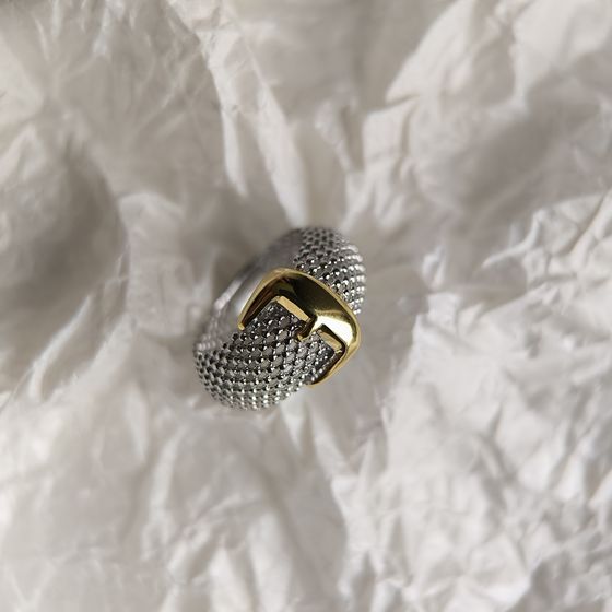 Silver ring without stones