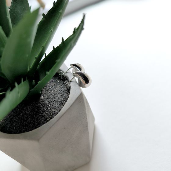 Срібні сережки без каменів