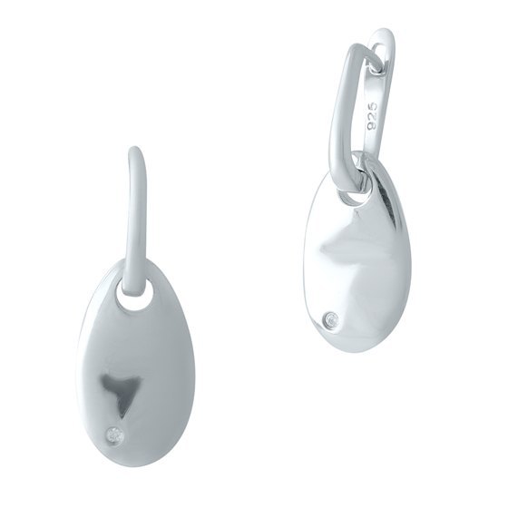 Silver Earrings with Fianites