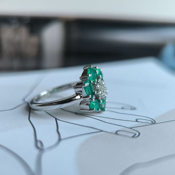 Срібна каблучка з агатом 0.713ct