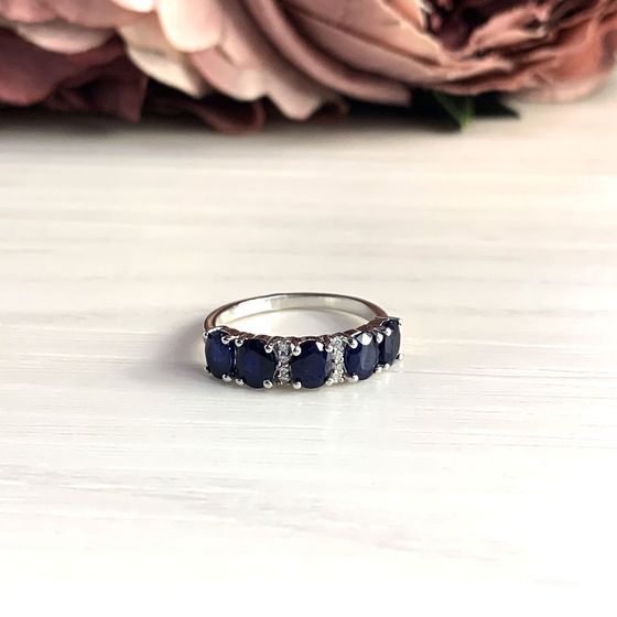 Серебряное кольцо с сапфиром 2.362ct
