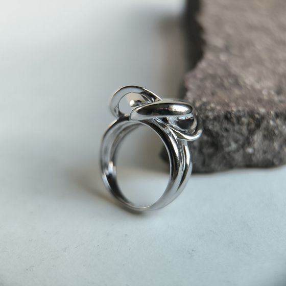 Silver ring without stones