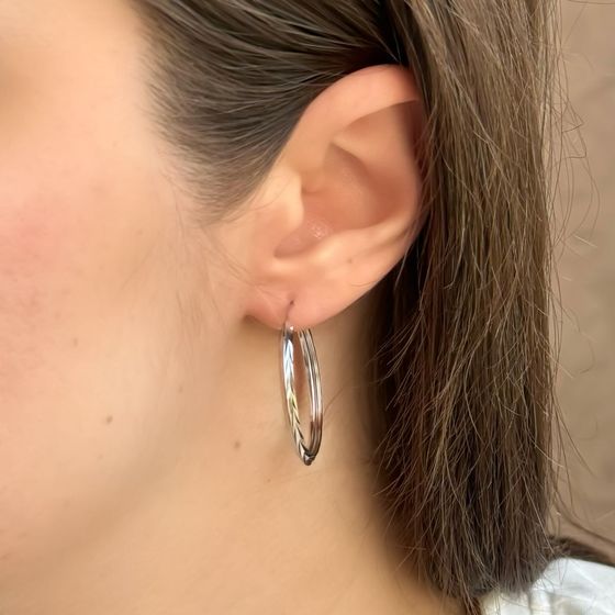 Срібні сережки без каменів