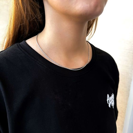 Срібний ланцюжок без каменів