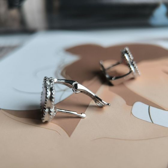 Срібні сережки з агатом