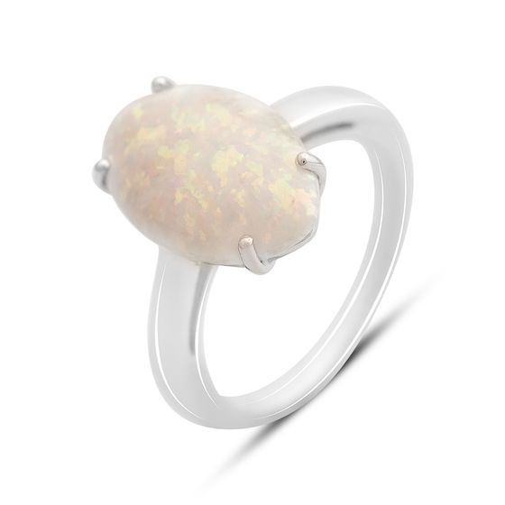 Silver ring with opal 2.2ct