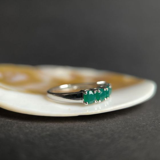 Срібна каблучка з агатом 1.1ct